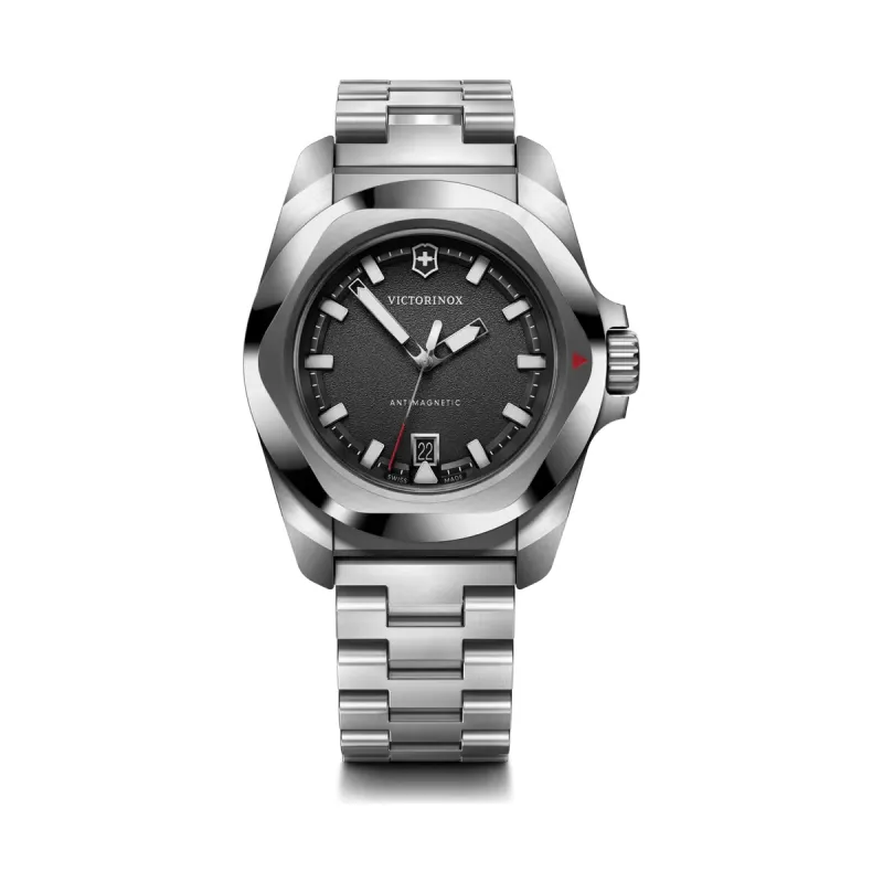 Victorinox I.N.O.X. Quartz, stainless steel, black, 41mm men's watch 242030