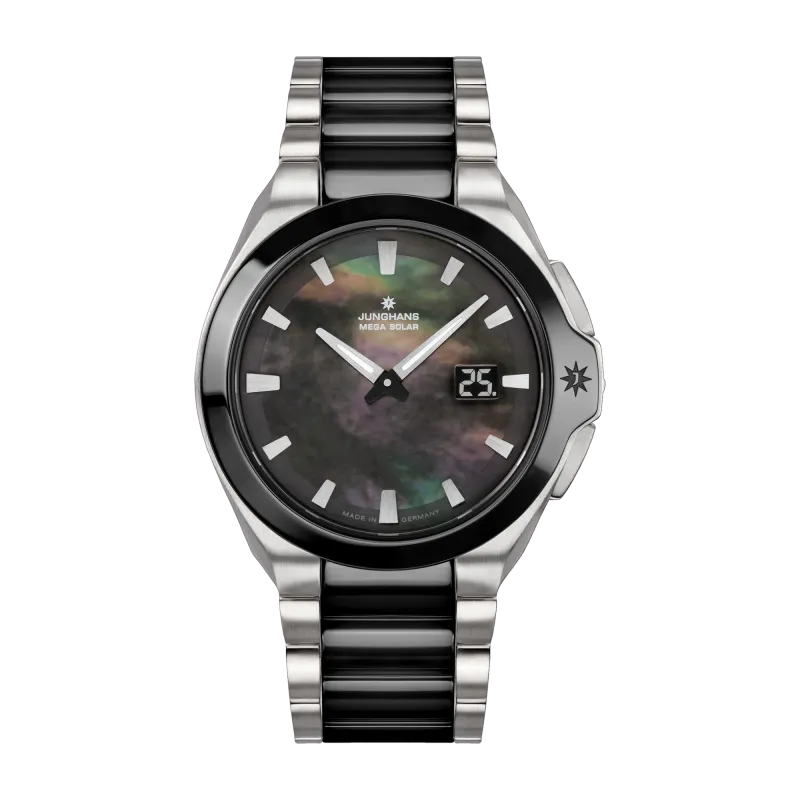 Junghans Spektrum Ladies Radio Solar Anthracite Mother of Pearl Womens Watch 15/1602.44