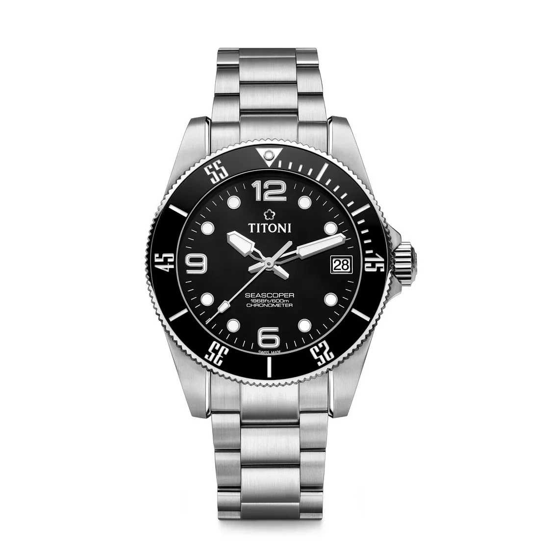 Titoni Seascoper600 men's watch 83600 S-BK-256