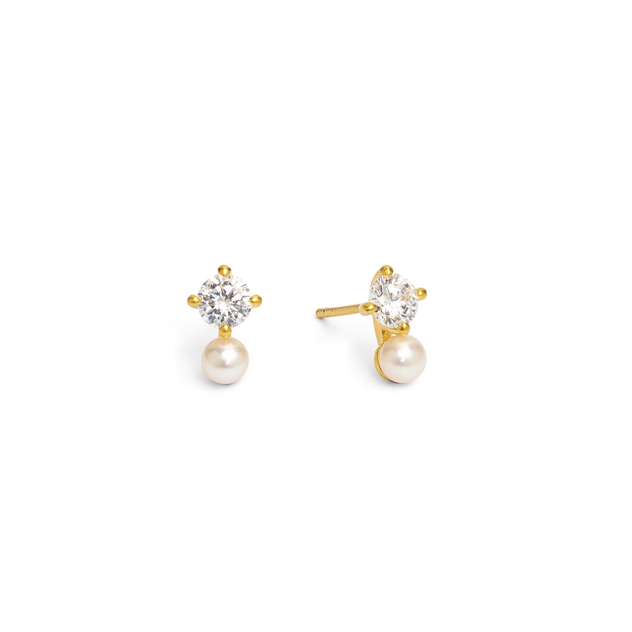 Bernd Wolf Brinetta stud earrings freshwater pearls 925 sterling silver 19909656