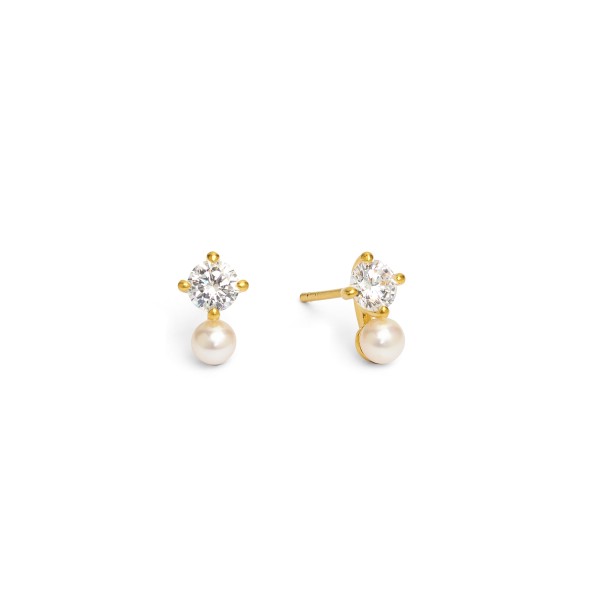 Bernd Wolf Brinetta stud earrings freshwater pearls 925 sterling silver 19909656