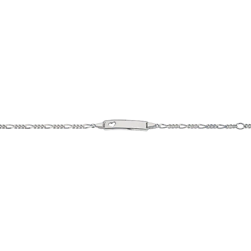 CEM 925 silver identification bracelet 12 - 14 cm, rhodium-plated BIDR904659