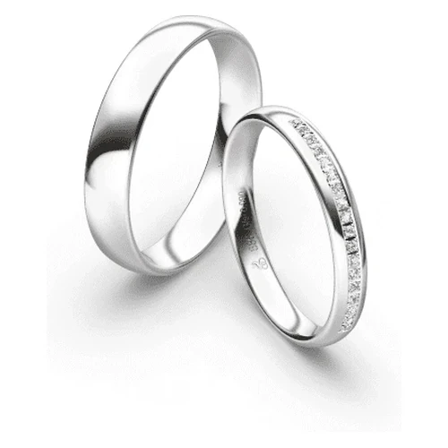 First Individual Love 3D White – Two pair of wedding rings Rauschmayer 73-03044 / 72-03044