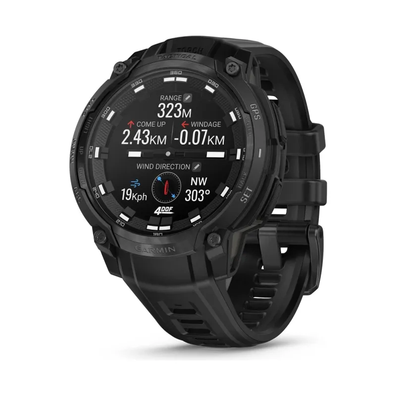 Garmin Instinct® Crossover AMOLED - Tactical Edition Black Men's Watch 010-03398-02