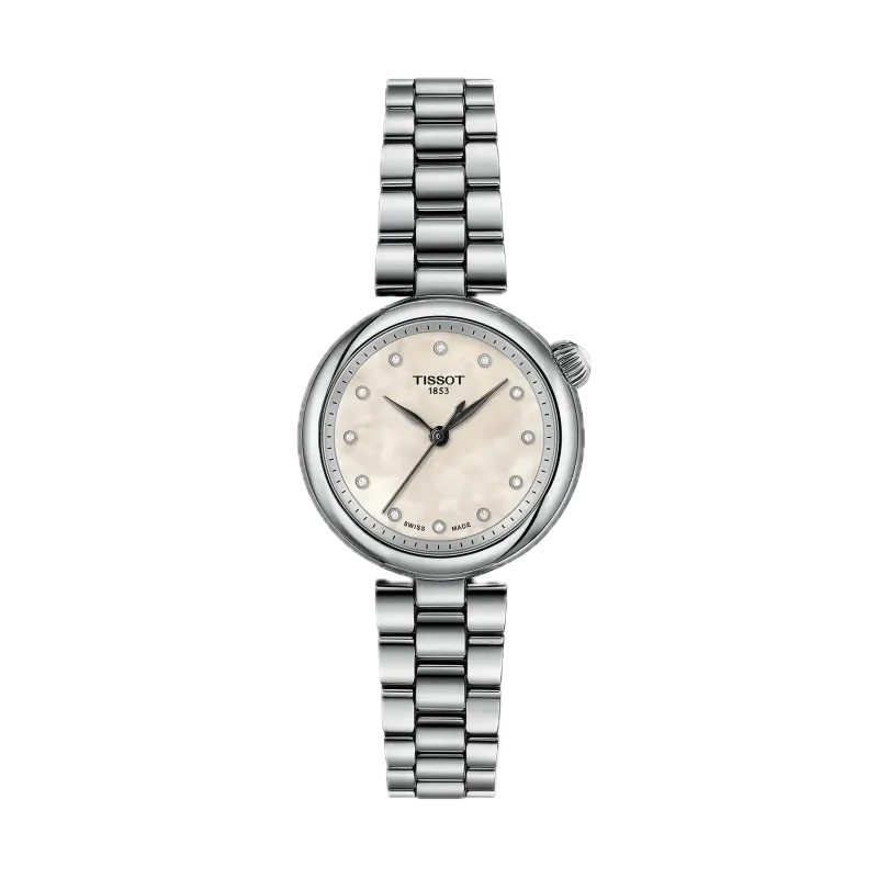 Tissot Desir 28mm, 12 diamonds, mother-of-pearl dial, Swiss quartz movement ladies' watch T152.010.11.116.00