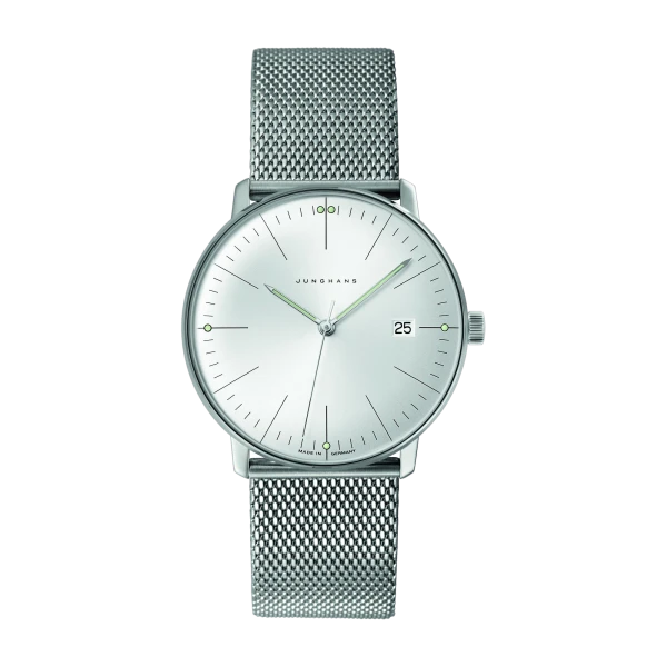 Junghans max bill quartz sapphire glass men's watch 041/4463.46