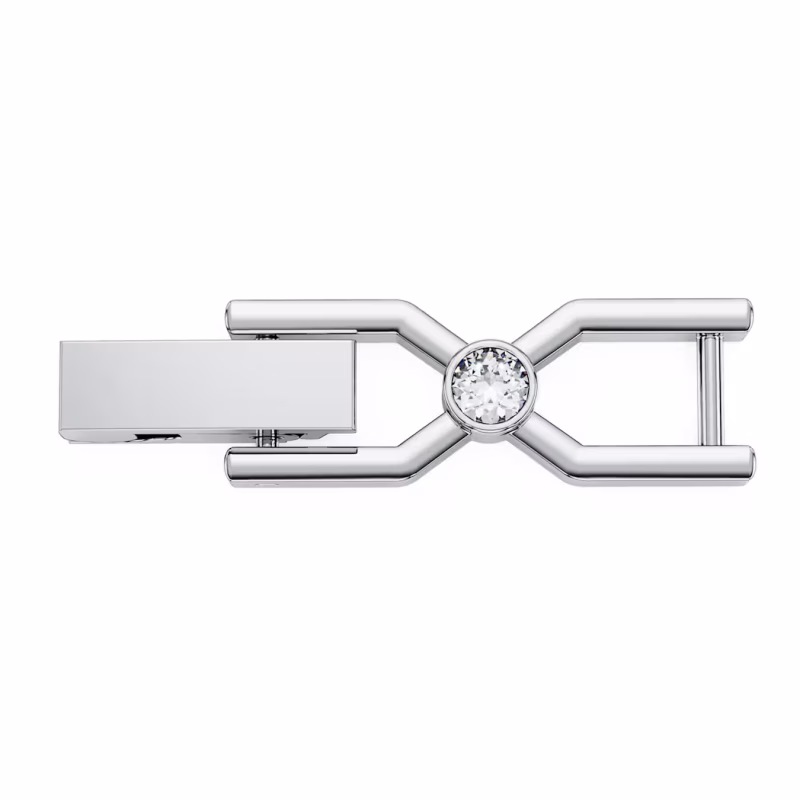 Swarovski Imber Emily Tennis Extension Piece, Round Cut, Rhodium Plated