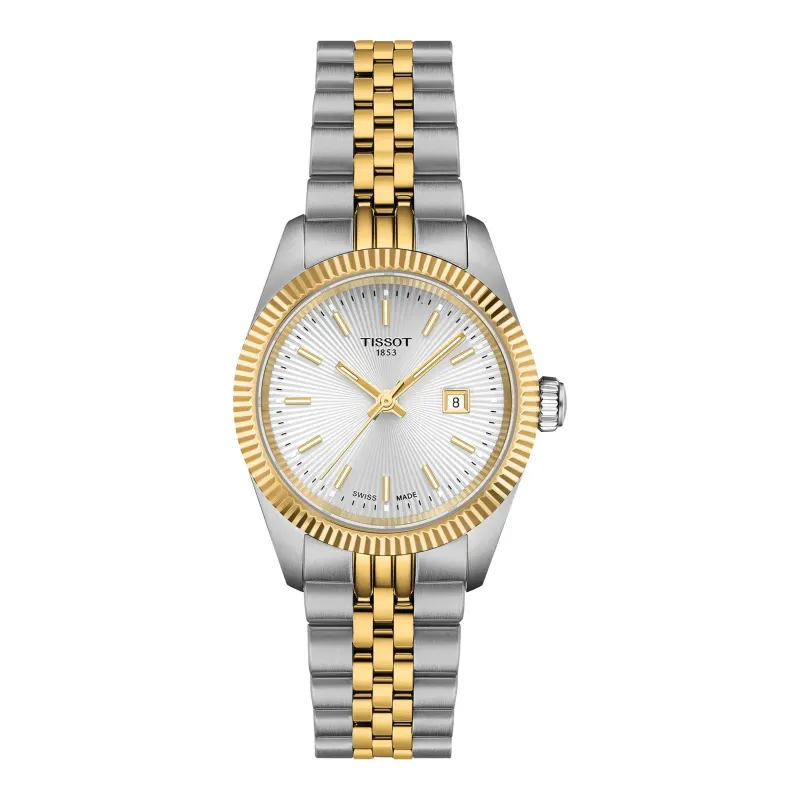 Tissot Ballade Quartz 30 mm Two Tone Yellow Gold Women’s Watch T156.010.22.031.00