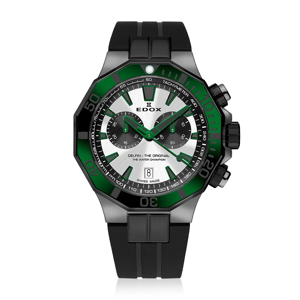Edox Delfin The Original Chronograph Men's Watch 10112 37GNVCA ANV