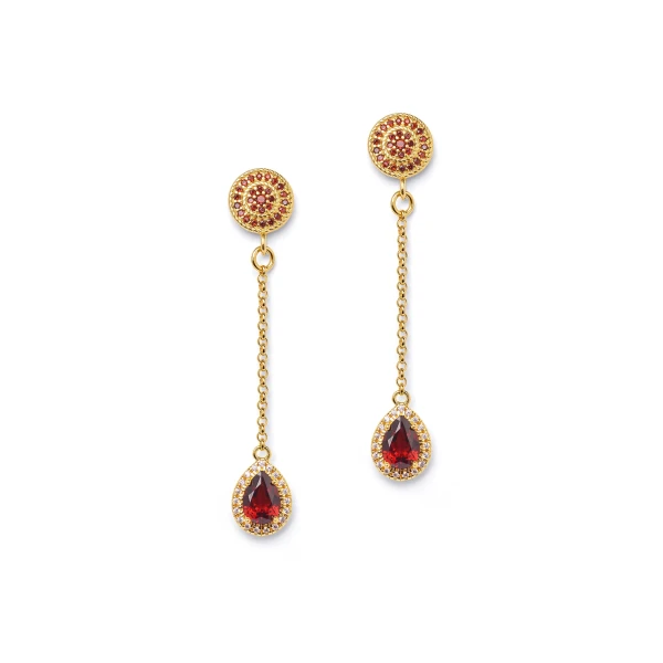 Bernd Wolf Antonella earrings garnet 925 sterling silver 1540007776