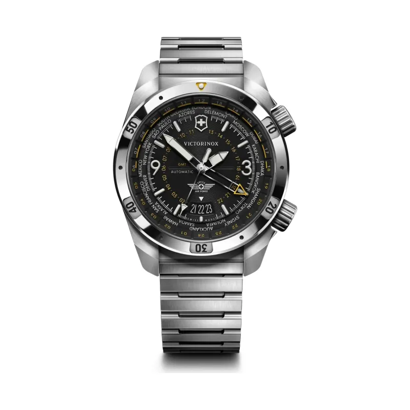 Victorinox Air Pro Automatic, black, 43mm, 20 ATM men's watch 242004
