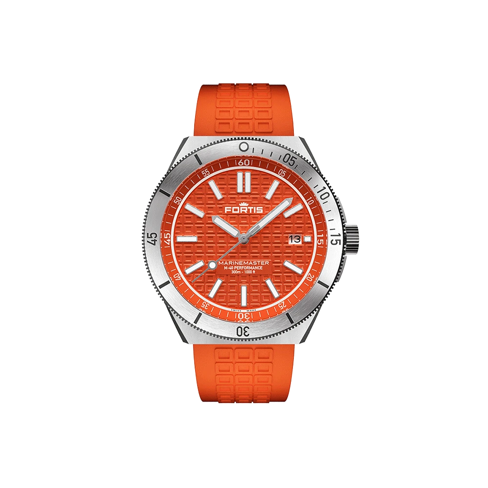 Fortis Marinemaster M-40 Amber Orange Men's Watch F8120024