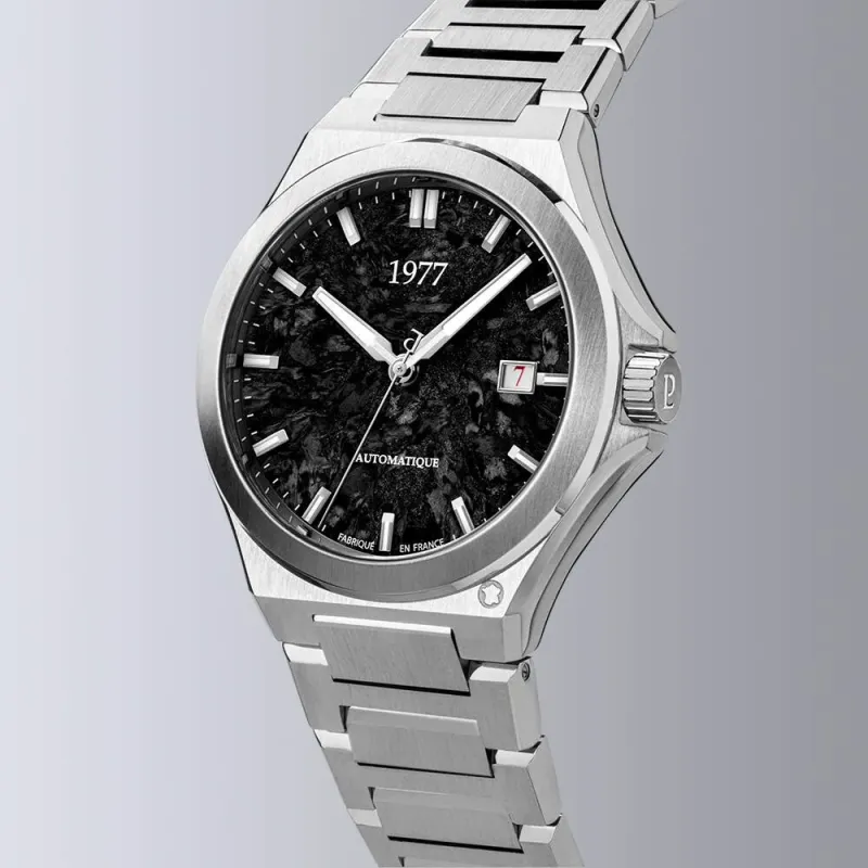 1977 Arsène Carbone Forgé Limited Edition Automatic 41 mm 904L steel bracelet Men's Watch 1977P22131