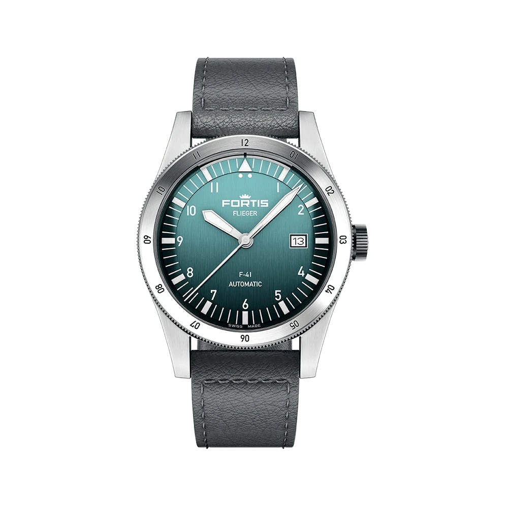Fortis FLIEGER F-41 Automatic Petrol Men's Watch F4220022