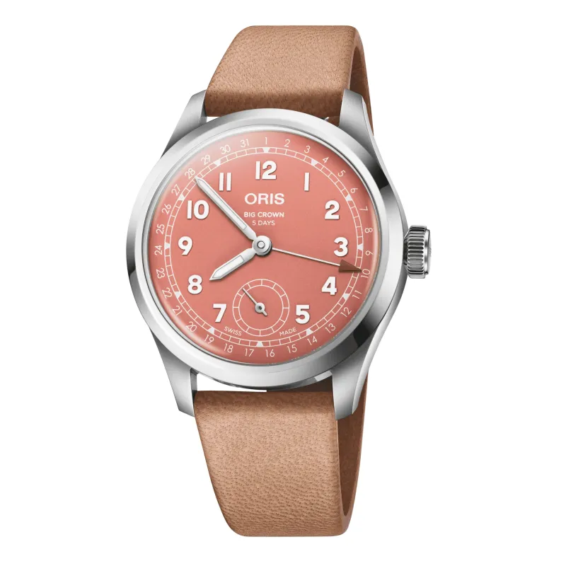 Oris Big Crown Pointer Date Caliber 403, 40mm, deerskin strap, red men's watch 01 403 7799 4068-07 6 ​​20 11FC