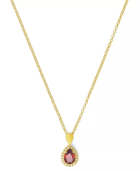 Bernd Wolf Antoinetta necklace pendant garnet 925 sterling silver