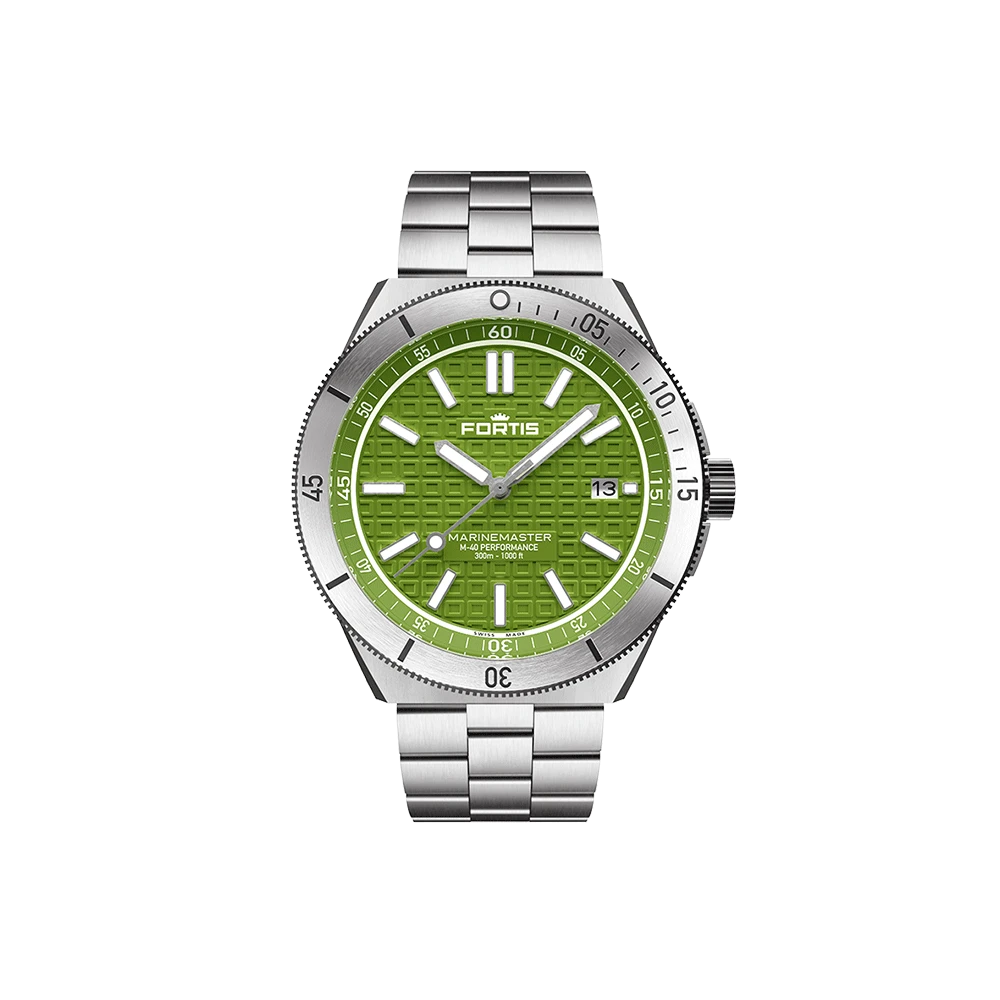 Fortis Marinemaster M-40 Woodpecker Green Men's Watch F8120008