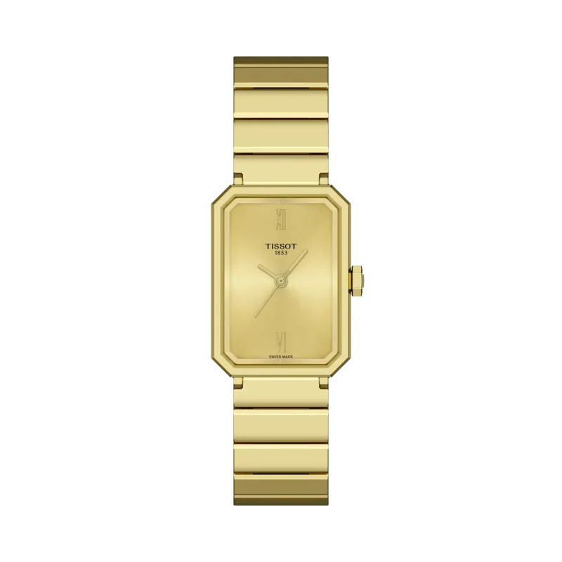 Tissot SRV Swiss quartz movement, gold, 30mm ladies' watch T160.110.33.023.00