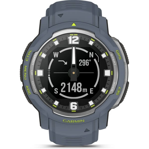 Garmin Instinct Crossover - Standard Edition Granite Blue Men's Watch 010-02730-04