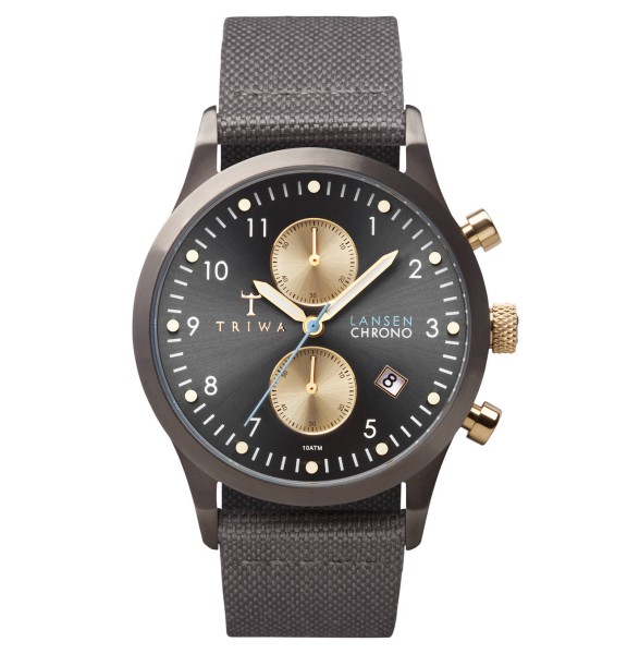 Triwa Walter Lansen Chrono Gray Canvas Classic Watch TRLCST101CL061613