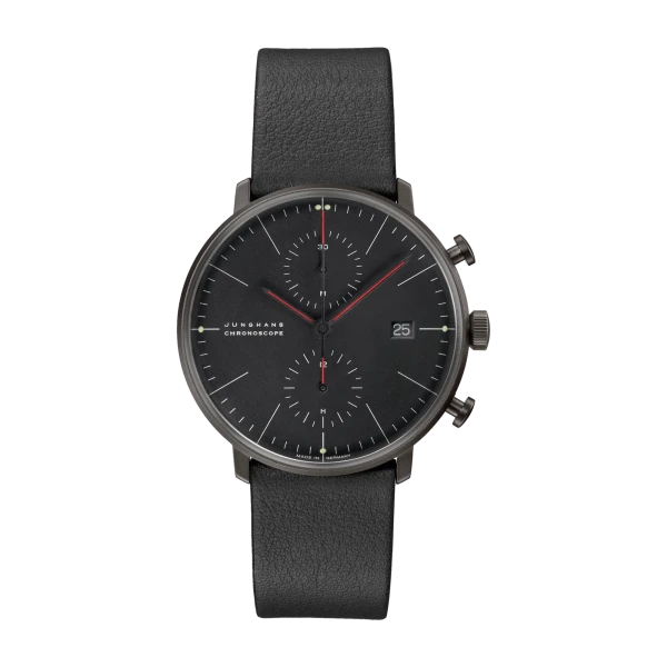 Junghans Max Bill Chronoscope Bauhaus men's watch 27/4409.02