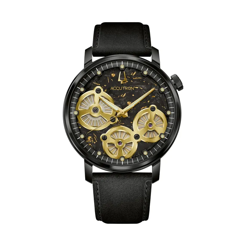 Bulova Accutron Spaceview Evolution Forged Carbon Black Mens Watch 28A211