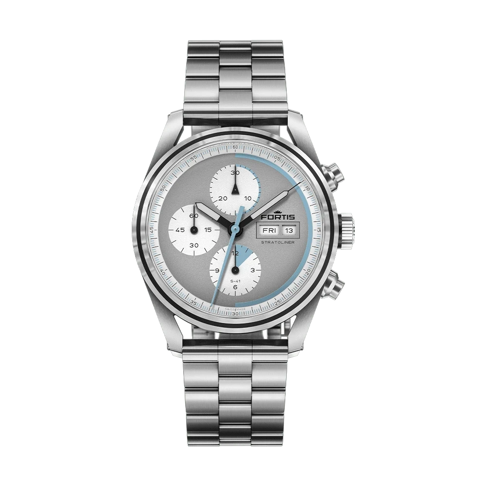 Fortis Stratoliner S-41 Cool Gray Men's Watch F2340007