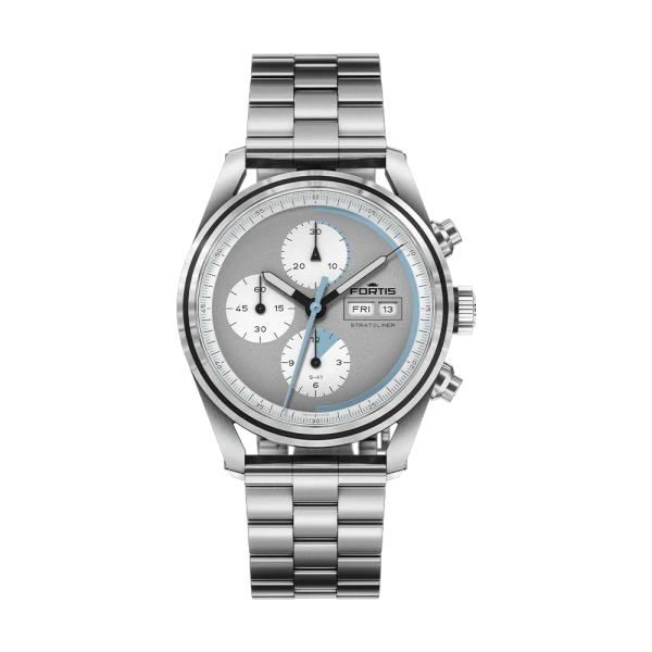 Fortis Stratoliner S-41 Cool Gray Men's Watch F2340007