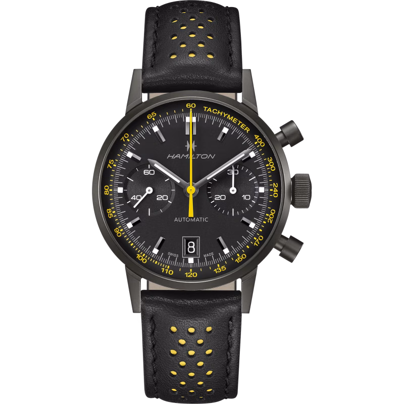 Hamilton Intra-Matic Auto Chrono 40 mm yellow H38446731