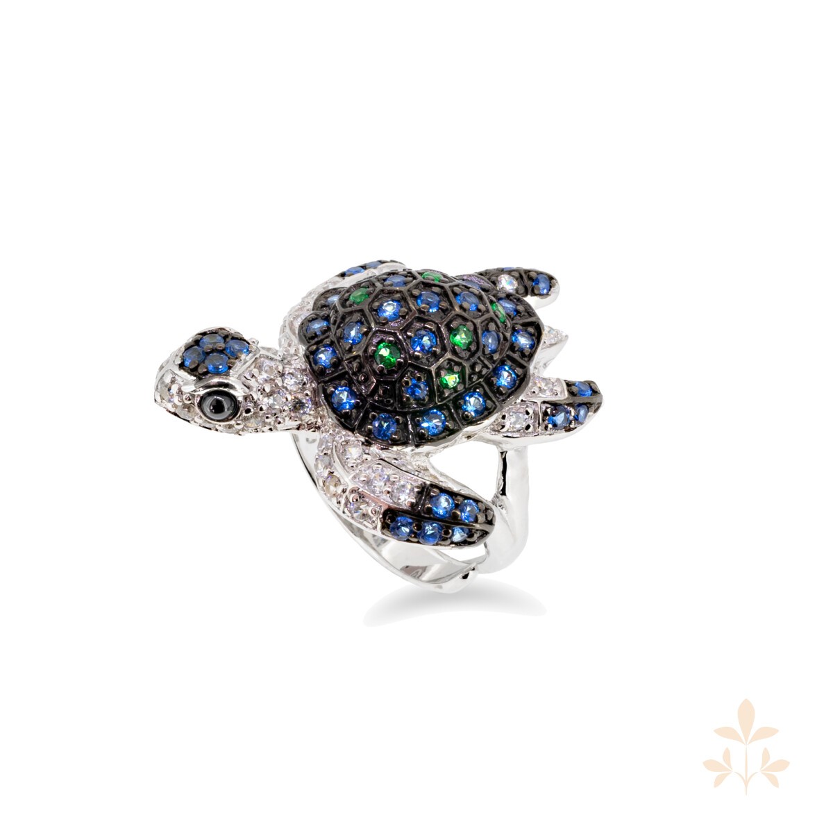 At the time Schelly turtle ring SZA-1990-210-M