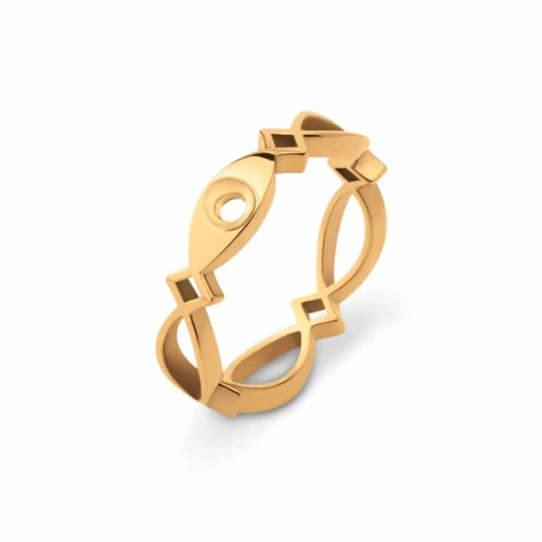 Melano Friends Twisted Trix Ring Size 56, TR33