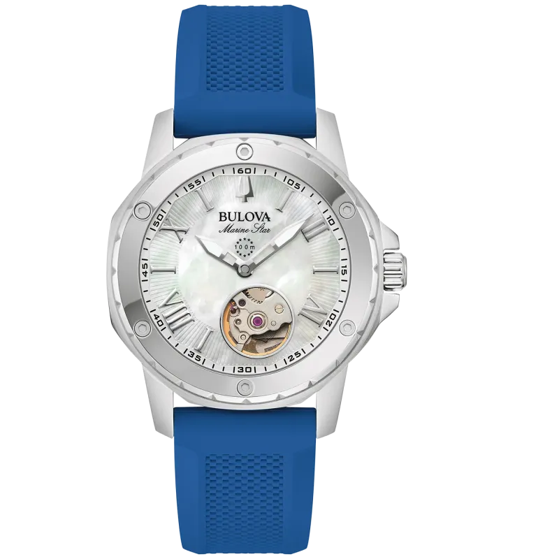 Bulova Marine Star Automatic Ladies Watch 96L324