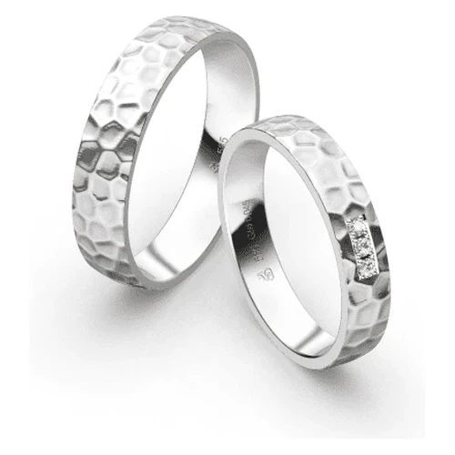 First Individual Love 3D White – Two pair of wedding rings Rauschmayer 72-04046 / 73-04046