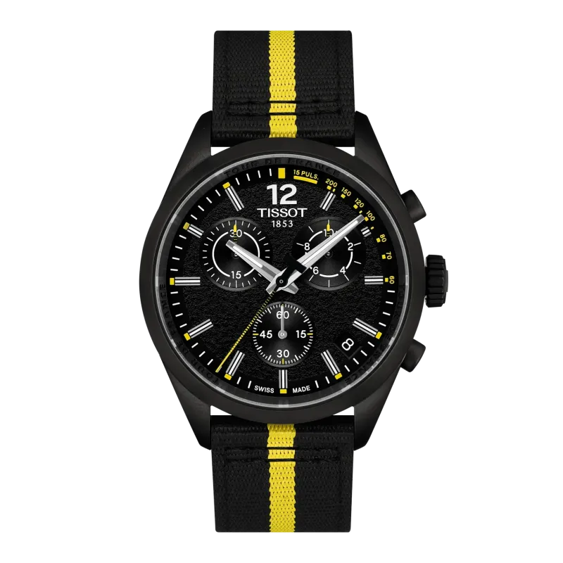 Tissot PR 100 Tour de France 2026 40mm, Swiss quartz movement, stainless steel case, black men's watch T150.417.37.057.00