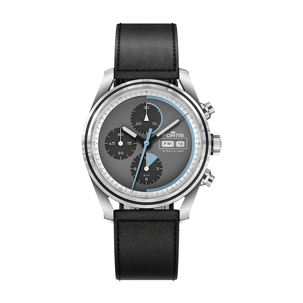Fortis Stratoliner S-41 Cosmic Gray Men's Watch F2340016