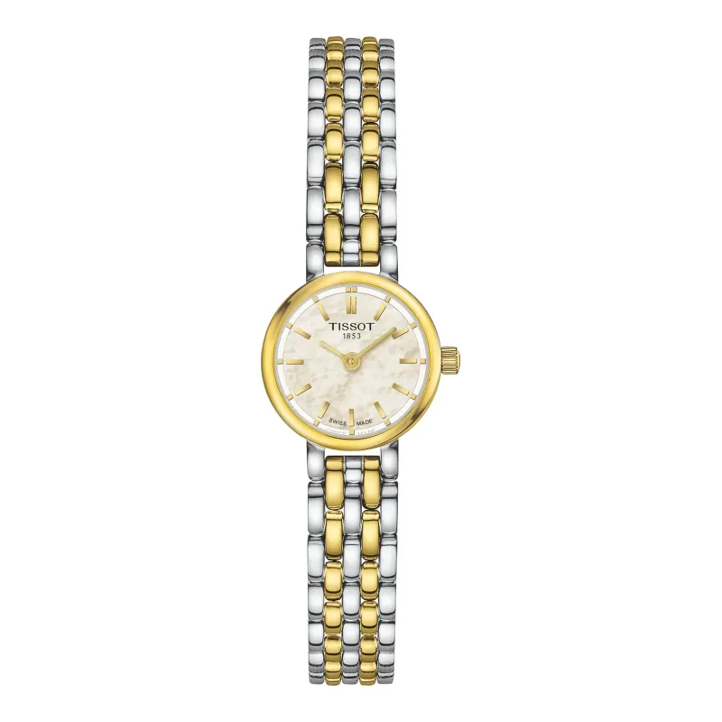 Tissot Lovely Round Quartz 19.5 mm Two Tone Mother of Pearl Women’s Watch T140.009.22.111.00