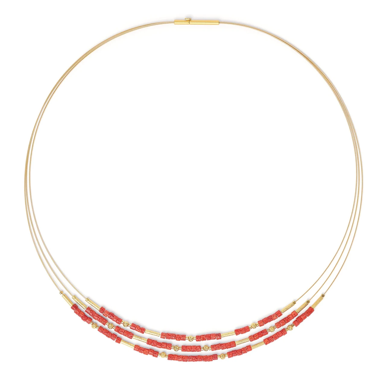 Bernd Wolf Clenifa necklace root coral 925 sterling silver 84136296-043