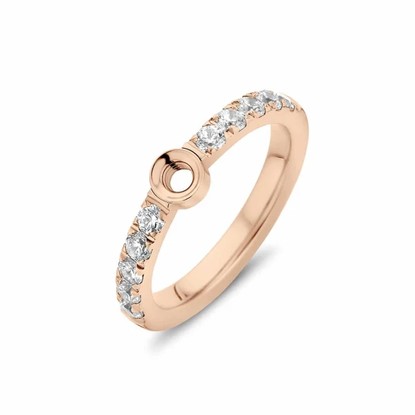 Melano Friends Twisted Crystal Ring Size 56, TR17