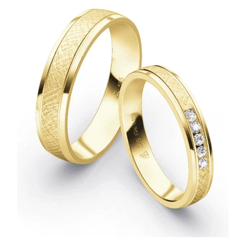 First Individual Love 3D Yellow – Two pair of wedding rings Rauschmayer 73-03039 / 72-03039