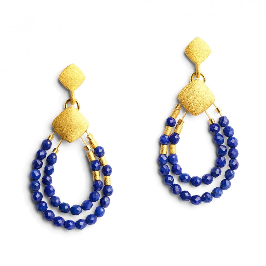 Bernd Wolf Climini earrings lapis lazuli 15574236
