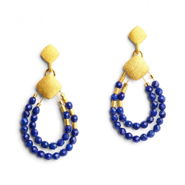 Bernd Wolf Climini earrings lapis lazuli 15574236