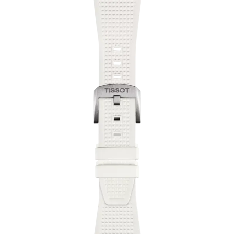 Tissot replacement strap white rubber 12 mm for PRX models with 40 mm diameter T603.048.463