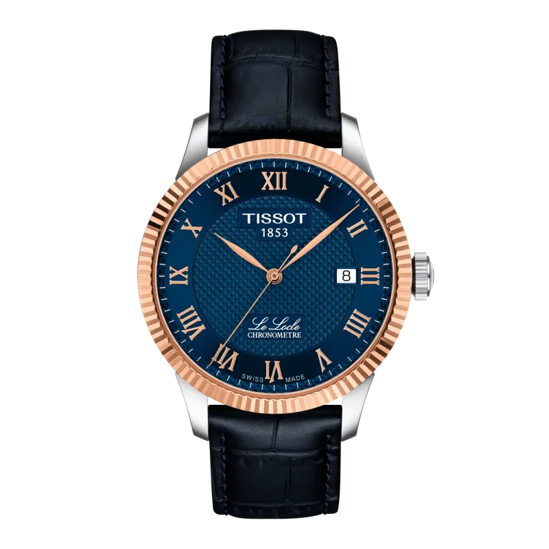 Tissot LE LOCLE Gold Bezel 39mm, Chronometer, Powermatic 80 Automatic Men's Watch T932.408.46.043.00