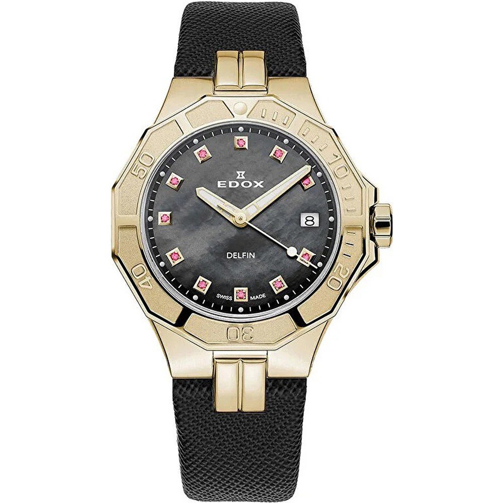 Edox Delfin Diver Date Lady Women's Watch 53020 37JC NANRUD