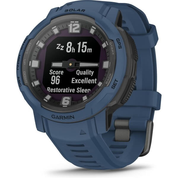 Garmin Instinct Crossover Solar Blue Men's Watch 010-02730-02