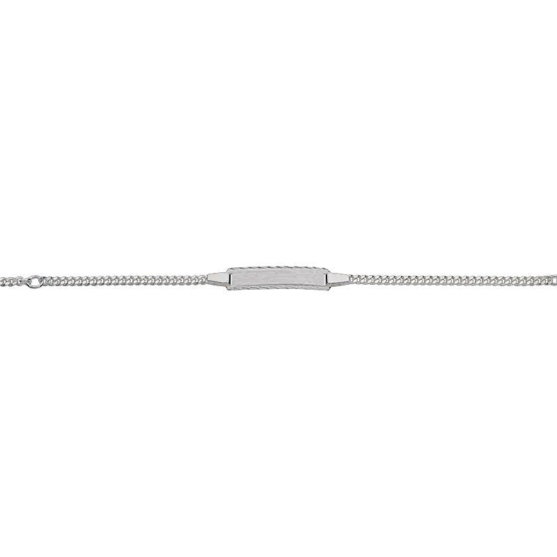 CEM 925 silver identification bracelet 12 - 14 cm, rhodium-plated BIDR904655