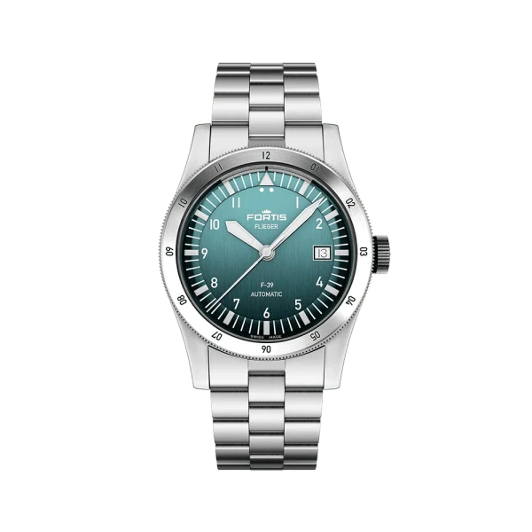 Fortis FLIEGER F-39 Automatic Petrol Men's Watch F4220019