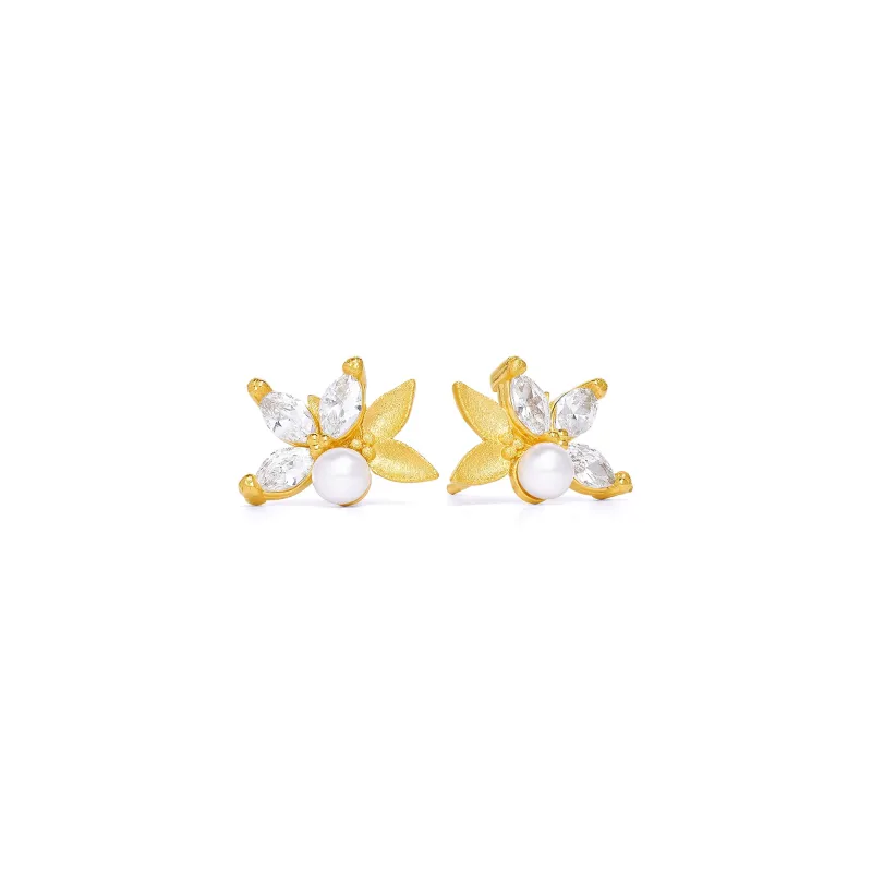 Bernd Wolf Navinette Design Line Leaves plug, freshwater pearl, 15mm
