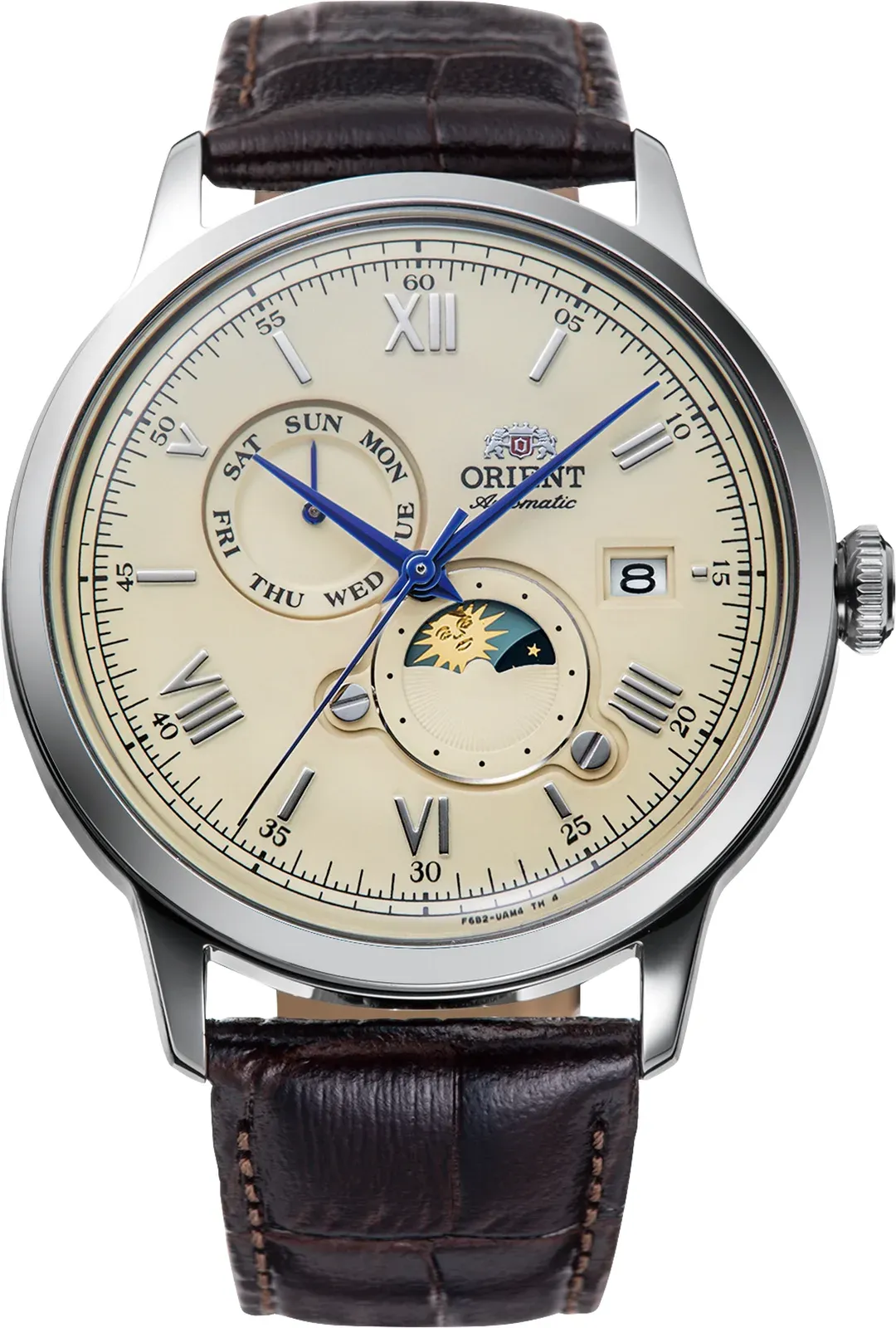Orient Sun and Moon Automatic 41.5 mm Ivory Men's Watch RA-AK0803Y30B