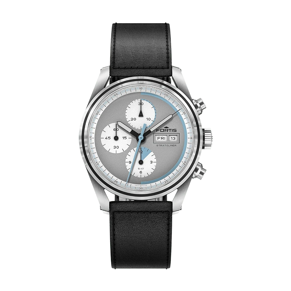Fortis Stratoliner S-41 Cool Gray Men's Watch F2340015